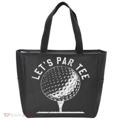 Lets Par Funny Golf Player Gift Tote Bag