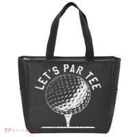 Lets Par Funny Golf Player Gift Tote Bag thumb 0