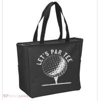 Lets Par Funny Golf Player Gift Tote Bag thumb 2