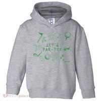 Let's Par Funny Golf Coquette Bow Women Toddler Hoodie thumb 0