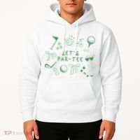 Let's Par Funny Golf Coquette Bow Women Hoodie thumb 2