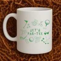 Let's Par Funny Golf Coquette Bow Women Coffee Mug thumb 2