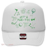 Let's Par Funny Golf Coquette Bow Women Hat thumb 0