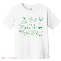 Let's Par Funny Golf Coquette Bow Women Toddler T-Shirt thumb 0