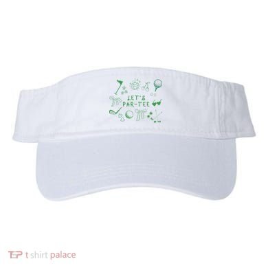Let's Par Funny Golf Coquette Bow Women Visor