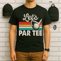 Let's Par Funny Golf Pun Dad Party Golfer Father's Day T-Shirt thumb 6
