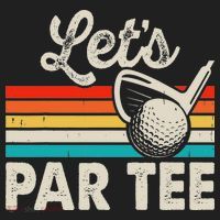 Let's Par Funny Golf Pun Dad Party Golfer Father's Day Beanie thumb 2