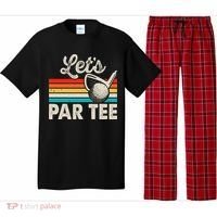 Let's Par Funny Golf Pun Dad Party Golfer Father's Day Pajama Set thumb 0