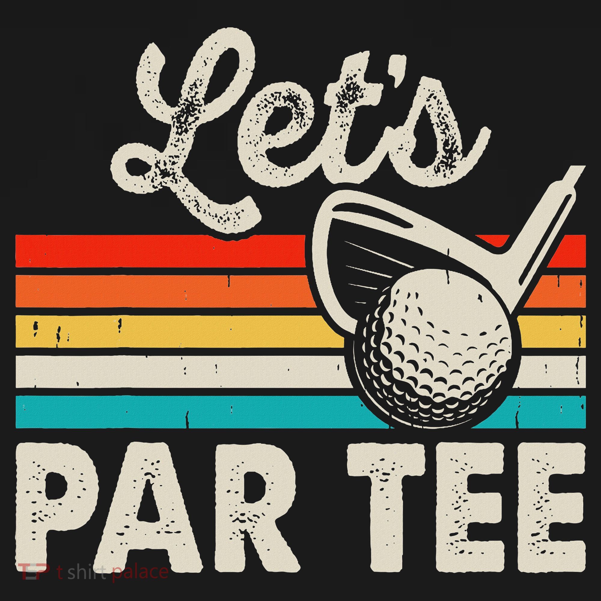 Let's Par Funny Golf Pun Dad Party Golfer Father's Day Women's Hoodie