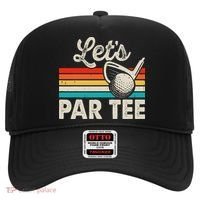 Let's Par Funny Golf Pun Dad Party Golfer Father's Day Hat thumb 0