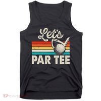 Let's Par Funny Golf Pun Dad Party Golfer Father's Day Tank Top thumb 0