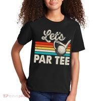 Let's Par Funny Golf Pun Dad Party Golfer Father's Day Kids T-Shirt thumb 2