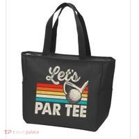Let's Par Funny Golf Pun Dad Party Golfer Father's Day Tote Bag thumb 3