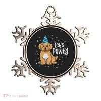 Lets Pawty Goldendoodle Dog Themed Birthday Party Outfit Ornament thumb 0