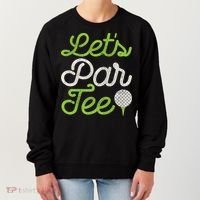 Let's Par Golf Player Golfer Dad Papa Funny Women's Sweatshirt thumb 0