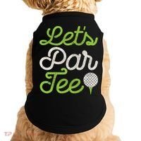 Let's Par Golf Player Golfer Dad Papa Funny Doggie Tank thumb 0