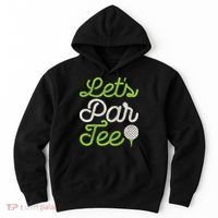 Let's Par Golf Player Golfer Dad Papa Funny Hoodie thumb 0