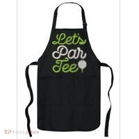 Let's Par Golf Player Golfer Dad Papa Funny Apron thumb 0