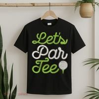 Let's Par Golf Player Golfer Dad Papa Funny T-Shirt thumb 2