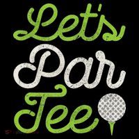 Let's Par Golf Player Golfer Dad Papa Funny Mousepad thumb 1