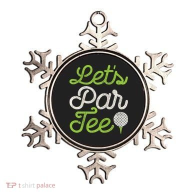 Let's Par Golf Player Golfer Dad Papa Funny Ornament