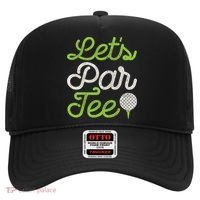 Let's Par Golf Player Golfer Dad Papa Funny Hat thumb 0