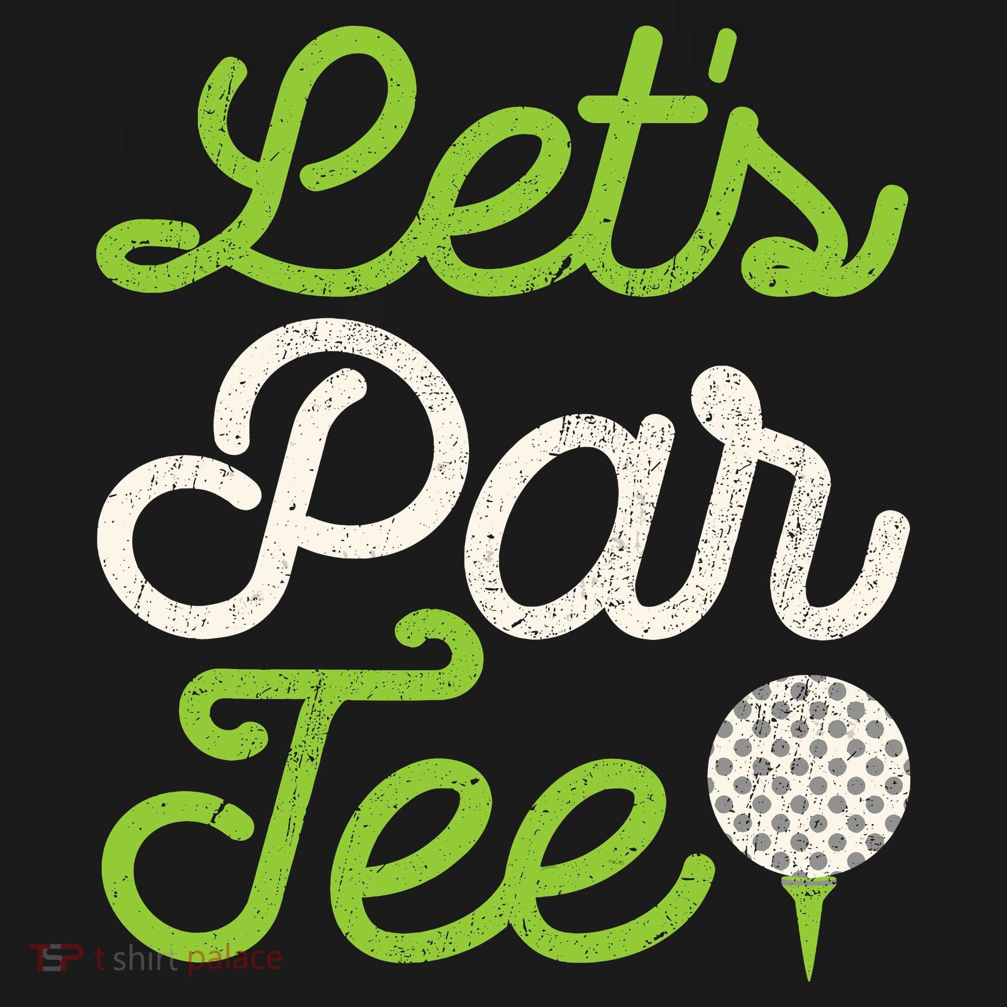 Lets Par Golf Player Golfer Dad Papa Funny Bucket Hat