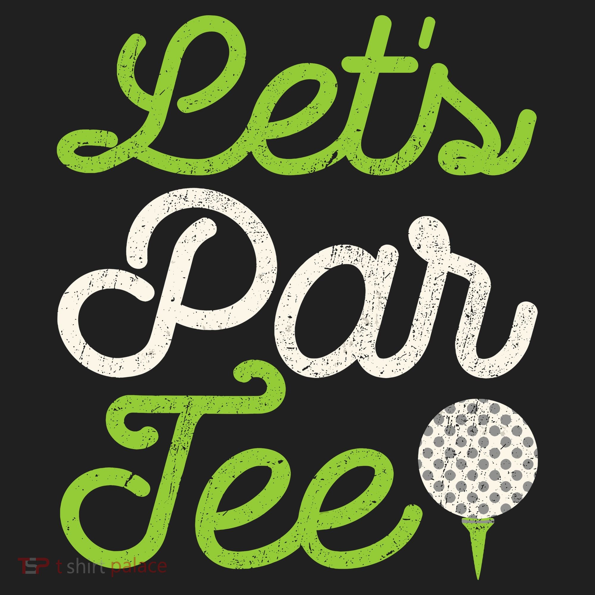 Lets Par Golf Player Golfer Dad Papa Funny Beanie