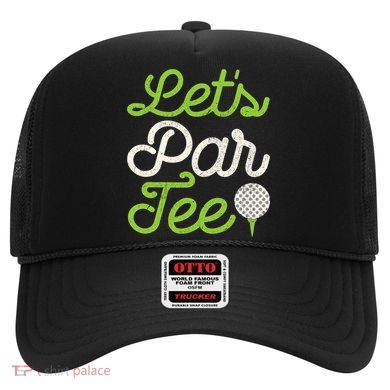 Lets Par Golf Player Golfer Dad Papa Funny Hat