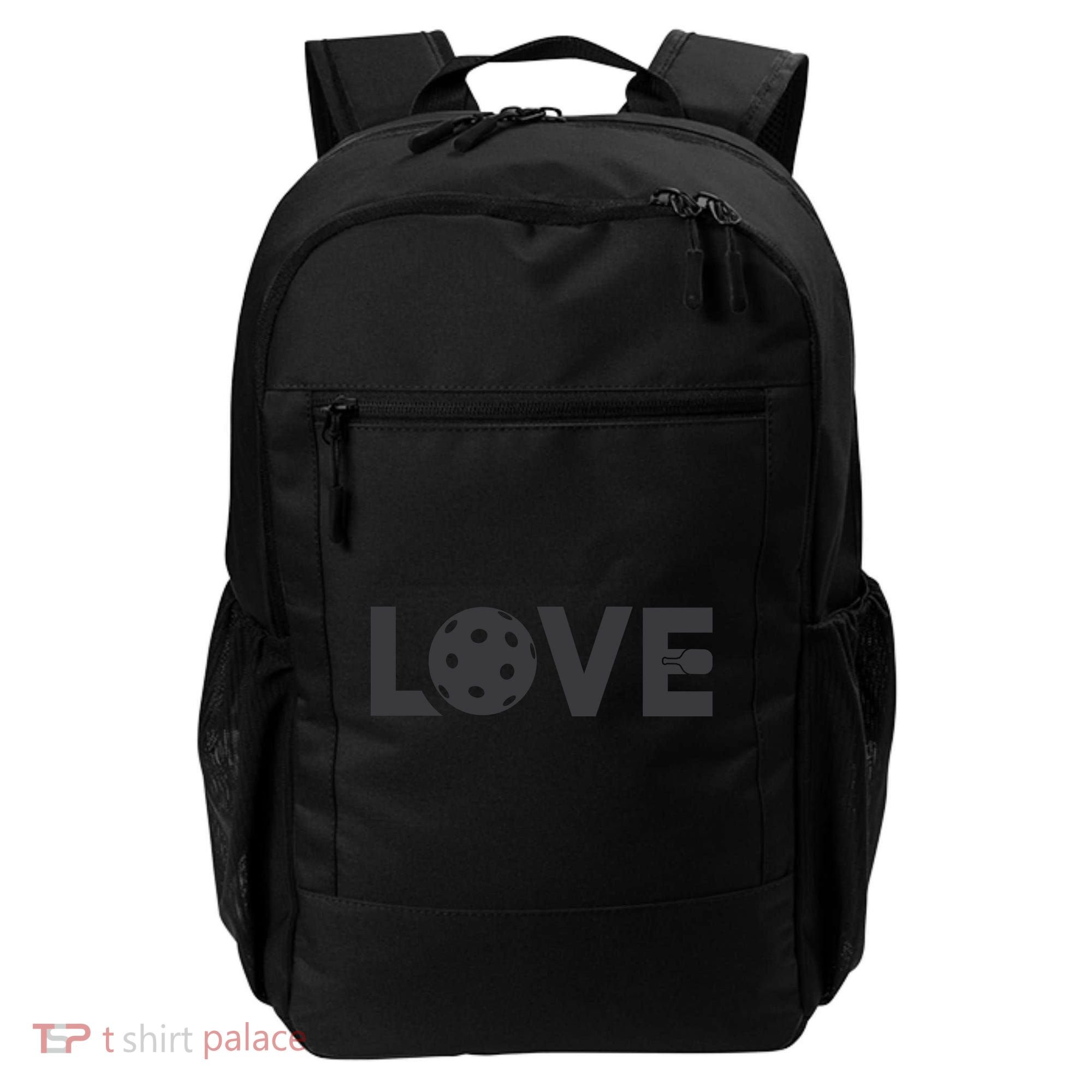 Love Pickleball Gift For Pickle Ball Player Backpack