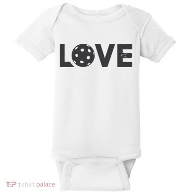 Love Pickleball Gift For Pickle Ball Player Baby Bodysuit