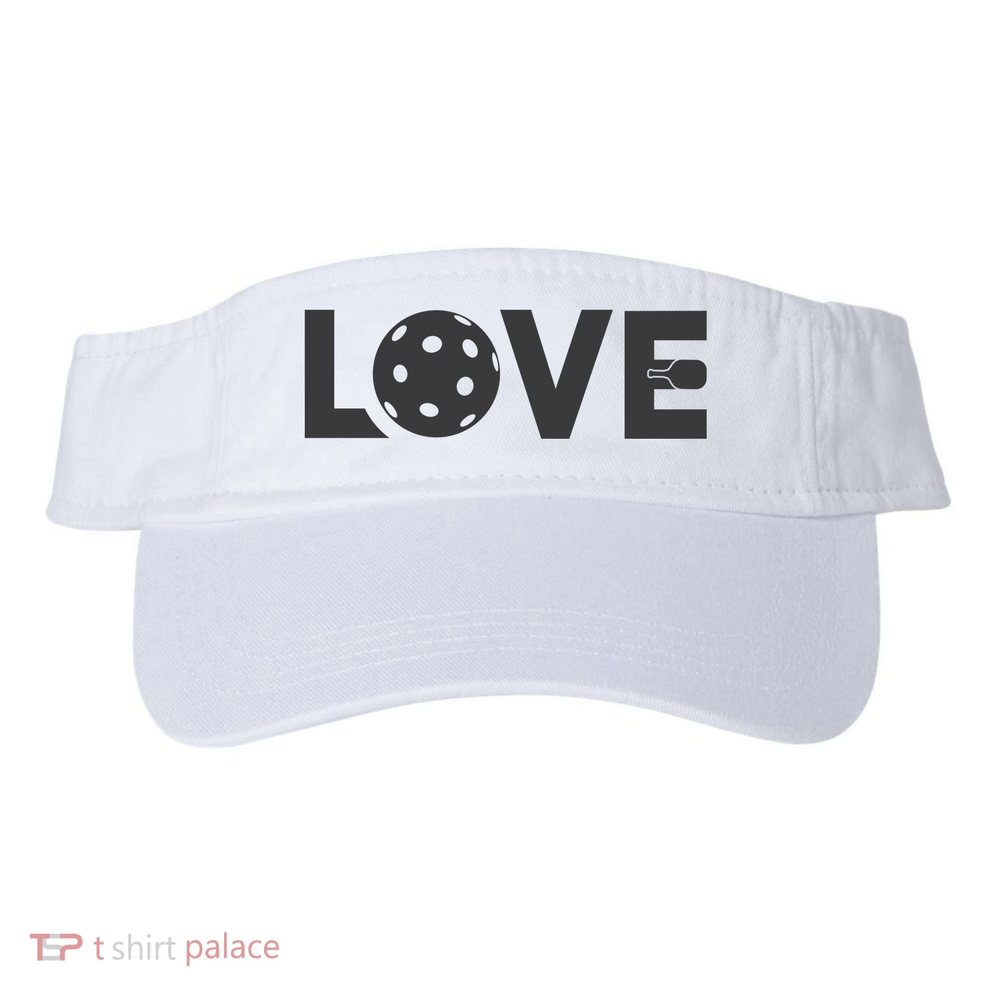Love Pickleball Gift For Pickle Ball Player Visor