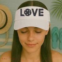 Love Pickleball Gift For Pickle Ball Player Visor thumb 2