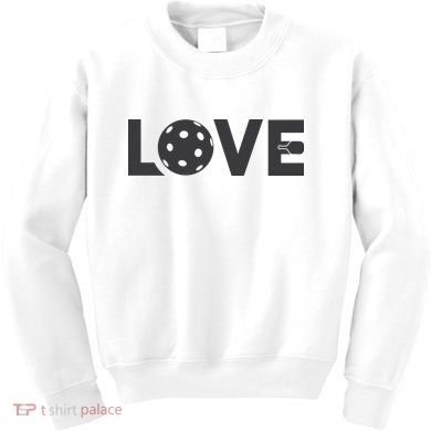 Love Pickleball Gift For Pickle Ball Player Kids Sweatshirt