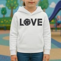 Love Pickleball Gift For Pickle Ball Player Kids Hoodie thumb 3