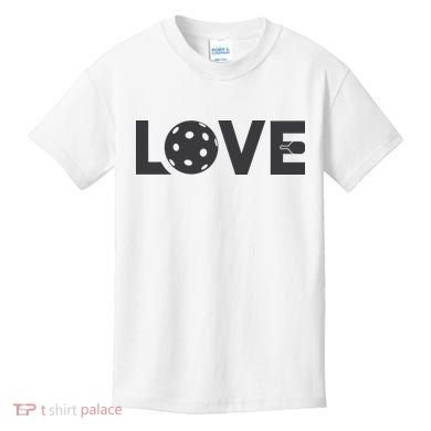 Love Pickleball Gift For Pickle Ball Player Kids T-Shirt