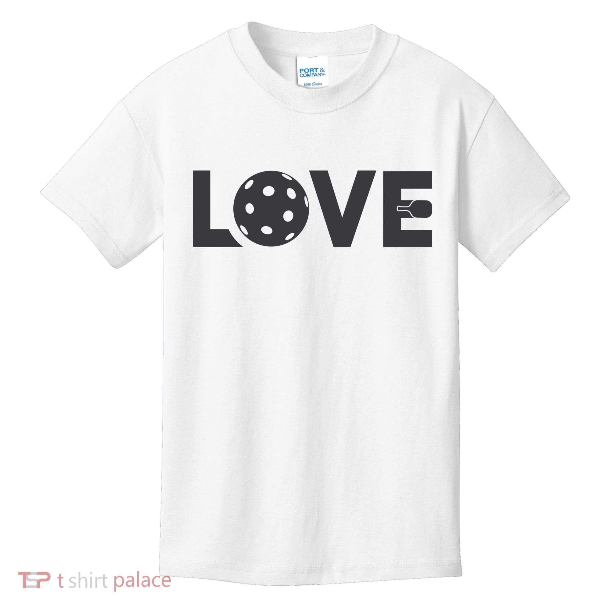 Love Pickleball Gift For Pickle Ball Player Kids T-Shirt