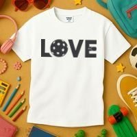 Love Pickleball Gift For Pickle Ball Player Kids T-Shirt thumb 3