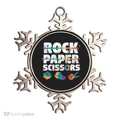 Lesbian Pride Gift Rainbow Lgbt Rock Paper Scissors Great Gift Ornament