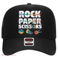 Lesbian Pride Gift Rainbow Lgbt Rock Paper Scissors Great Gift Hat thumb 0