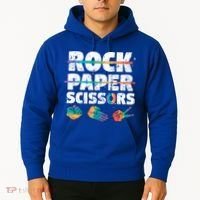 Lesbian Pride Gift Rainbow Lgbt Rock Paper Scissors Great Gift Hoodie thumb 2