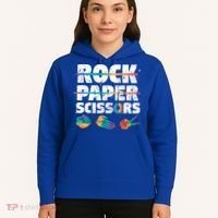 Lesbian Pride Gift Rainbow Lgbt Rock Paper Scissors Great Gift Hoodie thumb 5