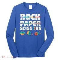 Lesbian Pride Gift Rainbow Lgbt Rock Paper Scissors Great Gift Long Sleeve Shirt thumb 0