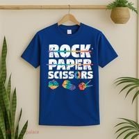 Lesbian Pride Gift Rainbow Lgbt Rock Paper Scissors Great Gift T-Shirt thumb 2