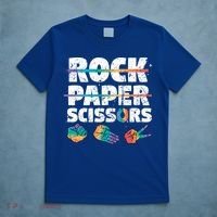 Lesbian Pride Gift Rainbow Lgbt Rock Paper Scissors Great Gift T-Shirt thumb 5
