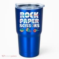 Lesbian Pride Gift Rainbow Lgbt Rock Paper Scissors Great Gift Tumbler thumb 0