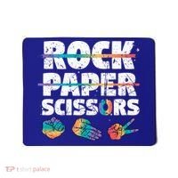 Lesbian Pride Gift Rainbow Lgbt Rock Paper Scissors Great Gift Mousepad thumb 0