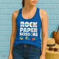 Lesbian Pride Gift Rainbow Lgbt Rock Paper Scissors Great Gift Women's Tank Top thumb 2