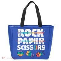 Lesbian Pride Gift Rainbow Lgbt Rock Paper Scissors Great Gift Tote Bag thumb 0