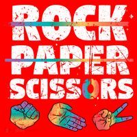 Lesbian Pride Gift Rainbow Lgbt Rock Paper Scissors Great Gift Santa Hat thumb 1
